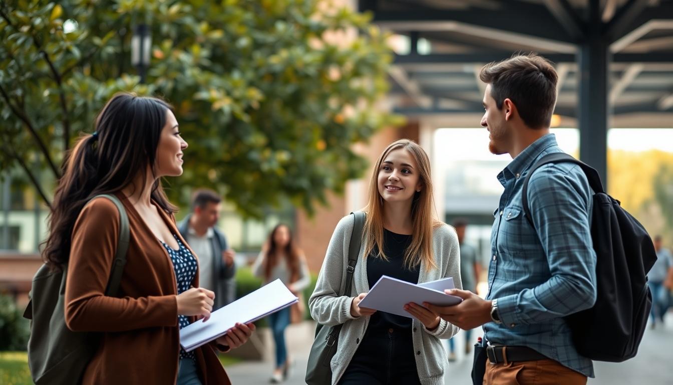 Student developing practical and academic skills